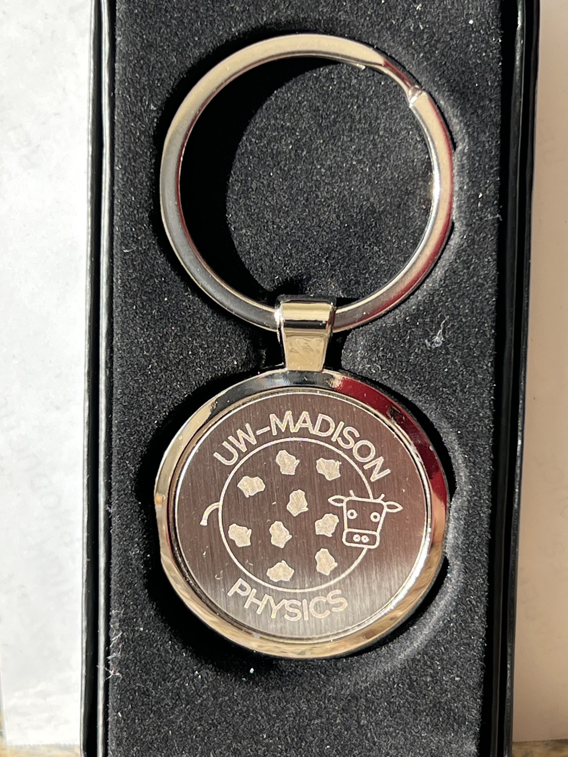 UW–Madison Spherical Cow Keychain