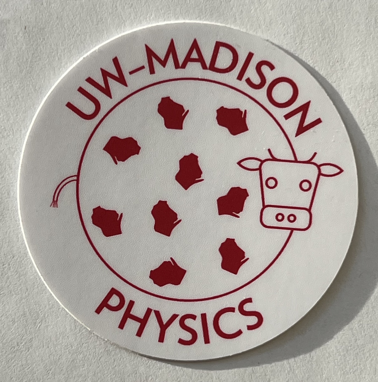 UW–Madison Spherical Cow Sticker